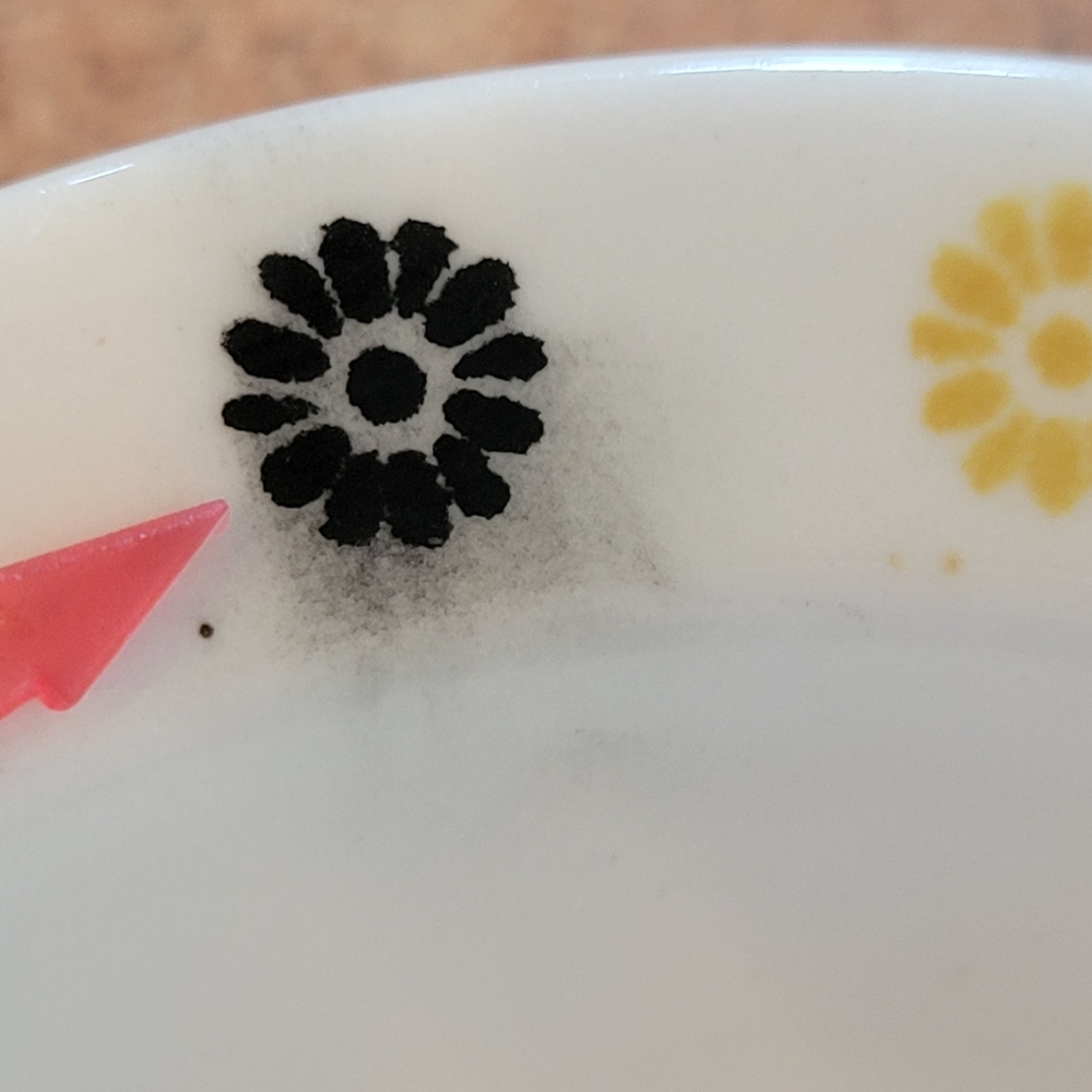 Homer Laughlin Fruit Salsa Dessert Dishes (2) ~ 1960s ~ MCM ~ Retro ~ Floral - Picture 12 of 16